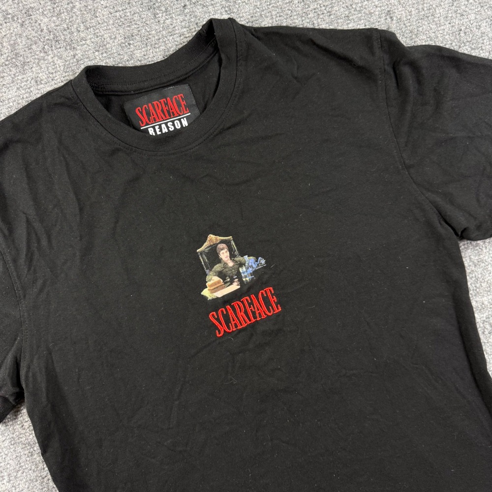 Reason Scarface T-Shirt Medium Black Tony Montana Graphic Mens